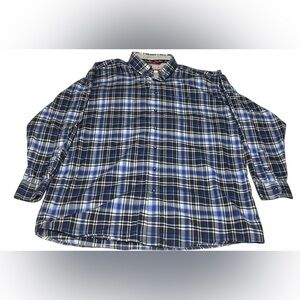 Wrangler George Strait Cowboy‎ Cut Collection Plaid Long Sleeve Mens Shirt